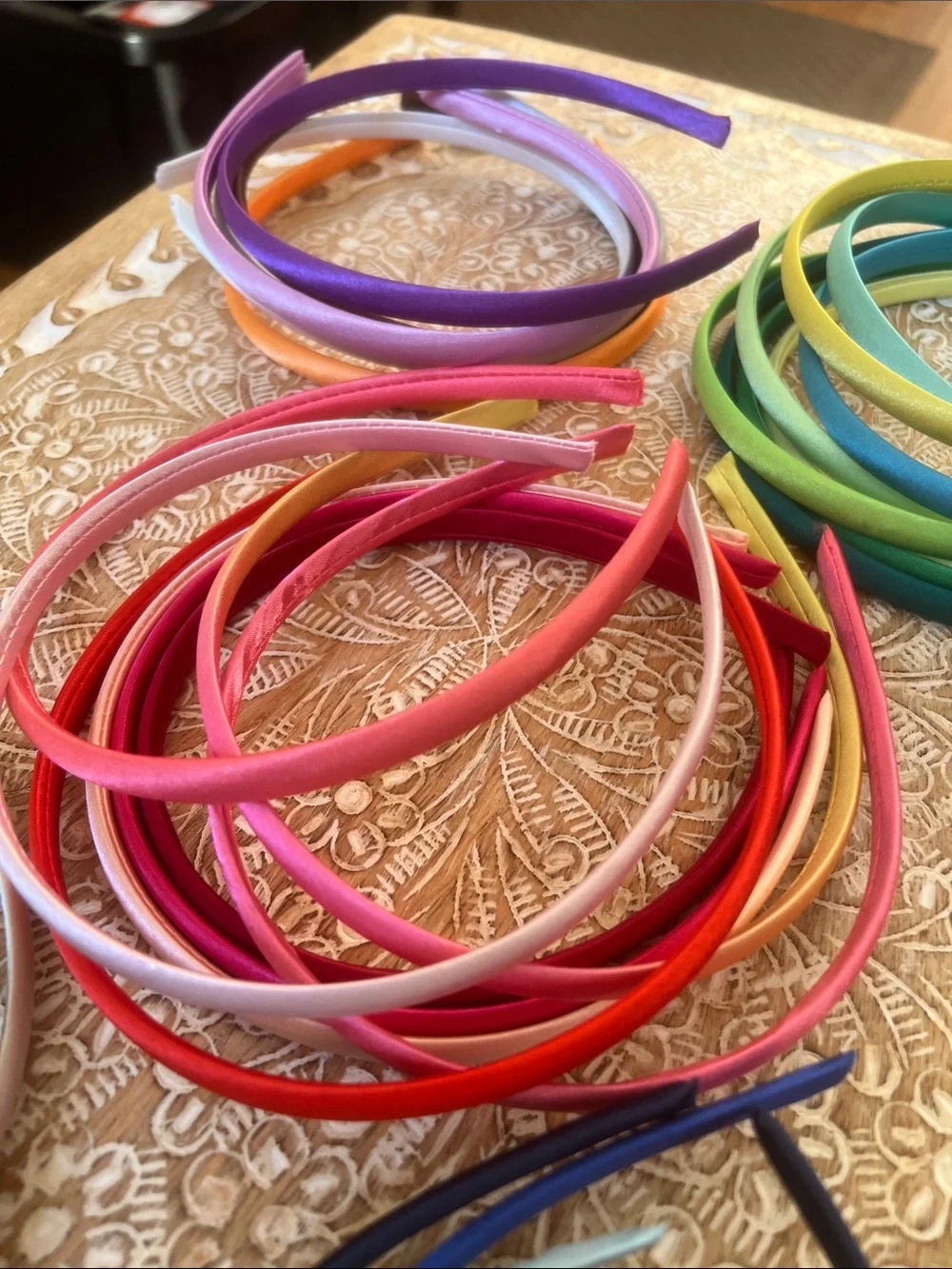 Colorful Assorted Silky Headbands - Many colors